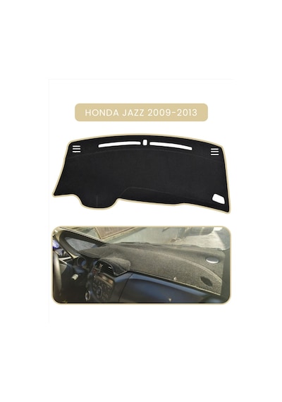 Honda Jazz 2009-2013torpido Koruma Halısı Bej Kenar