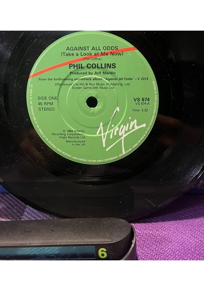 Phil Collins / Mike Rutherford - Against All Odds / Making A Big Mistake 1984 İngiltere Baskı 45'lik Plak