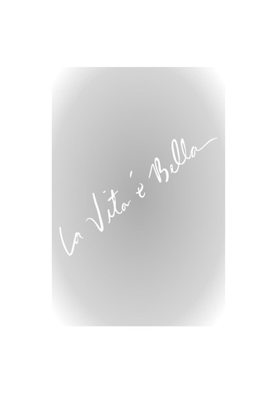 30 Cm Beyaz Hayat Güzeldir, La Vita E Bella Araba Sticker