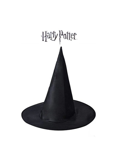 Harry Potter Gryffindor Figür Kostüm Aksesuarı Çocuk Boy Şapka Siyah Düz Telli 6 Yaş +