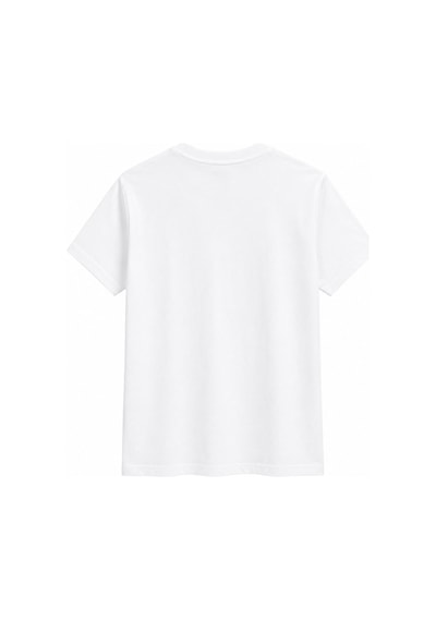 Vadon 1009 Kadın Pamuklu Regular Fit Bisiklet Yaka Yumuşak Dokulu Kısa Kollu Basic T-shirt Beyaz