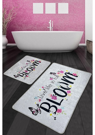 Bloom Banyo Halısı Djt 2 Li Set Çok Renkli