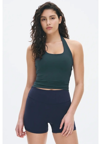 Madmext Füme Halter Yaka Kadın Atlet Mg2680 Füme