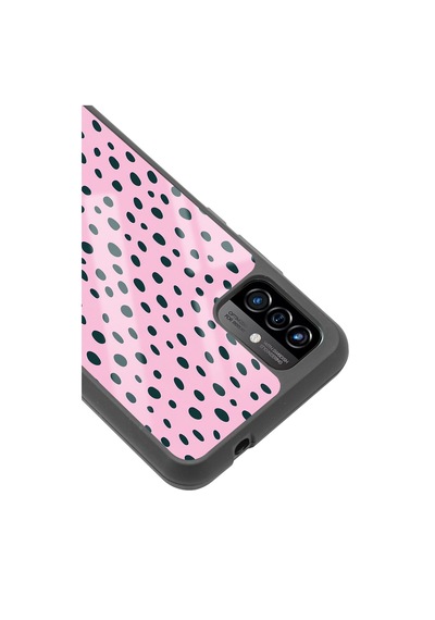 P13 Blue Max Pro Lite 2022 Pembe Benek Tasarımlı Glossy Telefon Kılıfı Çok Renkli