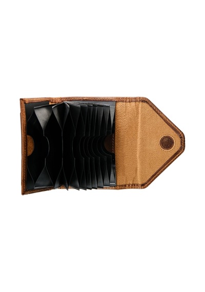 Mft Leather Hakiki Deri Kadın Akordiyon Cüzdan Mia 2190 Tiguan Taba