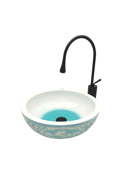Alaçatı Dekoratif Çanak Lavabo Renkli