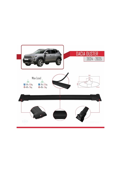 Dacia Duster 3 P1310 2024 Ve Sonrası İle Uyumlu Fly Model Ara A