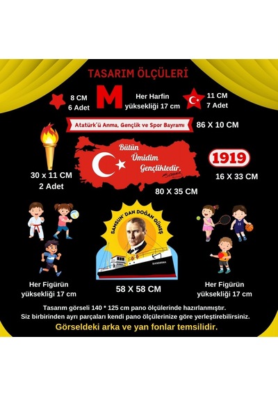 19 Mayıs Atatürk Ü Anma Gençlik Ve Spor Bayramı Okul Panosu