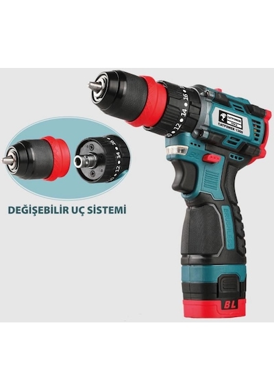 Mey İthalat Cat Power 1360 Akülü Vidalama Makinesi 16 V 2,0 Ah