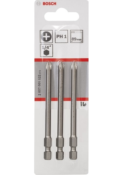 Bosch Extra Hard PH1x89 MM Vidalama Ucu - 3'lü - 2607001533