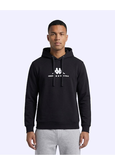 Kappa Fontado Hodie Erkek Siyah Regular Hoodie