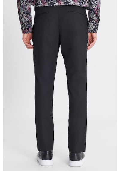 Altınyıldız Classıcs Erkek Sıyah Slim Fit Dar Kesim Yünlü Yan Cepli Takım Elbise Pantolonu Siyah
