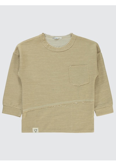 Civil Boys Erkek Çocuk Sweatshirt 6-9 Yaş Bisküvi