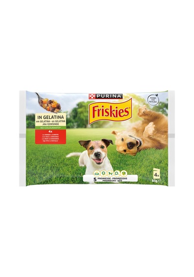 Friskies Biftekli & Havuçlu Köpek Yaş Mama 4 X 85 G - 5 Adet Tarı