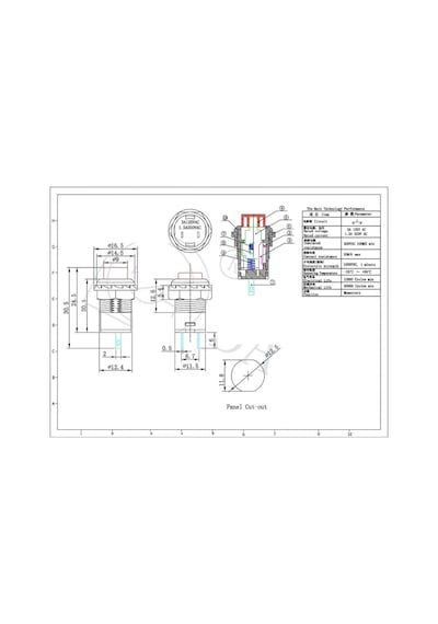 Ic-185d Buton Yuvarlak Plastik Kalıcı 12mm 2p