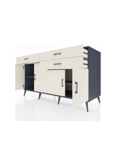 Kronos Konsol 2 Raflı 3 Çekmeceli 4 Kapaklı 176x59x99 Antrasit-ay Antrasit-aytaşı Kronos Konsol 2 Raflı 3 Çekmeceli 4 Kapaklı 176x59x99 Antrasit-ay Antrasit-aytaşı