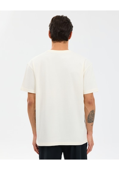 Skechers M Relaxed T-shirt Erkek Beyaz Tshirt S2610109-3855