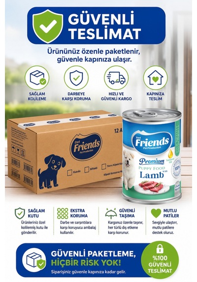 Premium Kuzu Etli Yavru Köpek Konservesi 12x400gr Chunk Special
