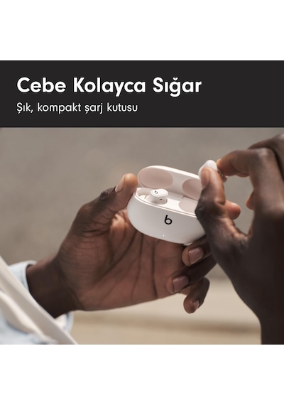Studio Buds + Gürültü Önleme Özellikli Gerçek Kablosuz Kulaklık, Apple Ve Android İle Gelişmiş Uyumluluk, Yerleşik Mikrofon, Tere Dayanıklı Bluetooth Kulaklık - Şeﬀaf