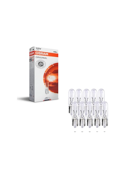 12v T5 1.2w Dipsiz Gösterge Ampulü 10 Adet Osram 2721 10x