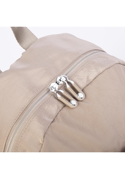 Nas Bag Unisex Büyük Boy Çok Gözlü Su Geçirmez Sırt Çantası Vizon