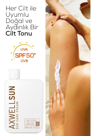 Axwell Leke Karşıtı Yüksek Koruyucu Güneş Kremi SPF50 2 x 125 ML