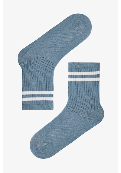 Penti Mavi Erkek Çocuk Zen Stripes 4lü Soket Çorap Mavi