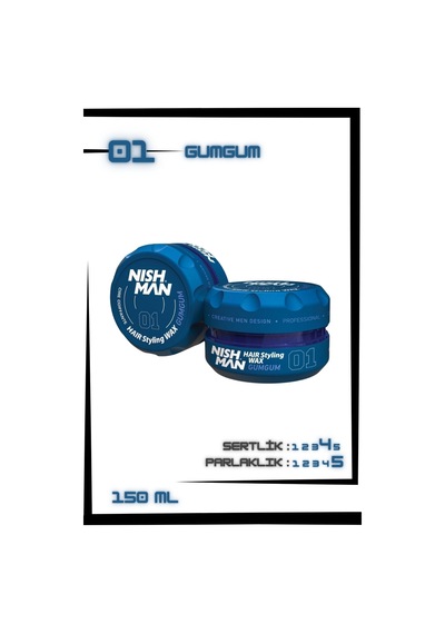 01 Saç Şekillendirici Ultra Sert Parlak Wax 150 Ml X 10 Adet/ + Fön Makinası Hediye