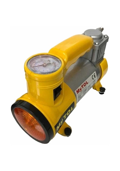 Metal Gövdeli Ve Işıklı Mini Araç Hava Kompresörü 4801