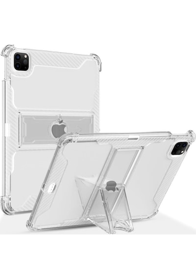 Apple Uyumlu iPad, Air 11inç M2/m3 2025-2024 Kılıf Darbelere Dayanıklı Şeffaf Kapak Kılıf