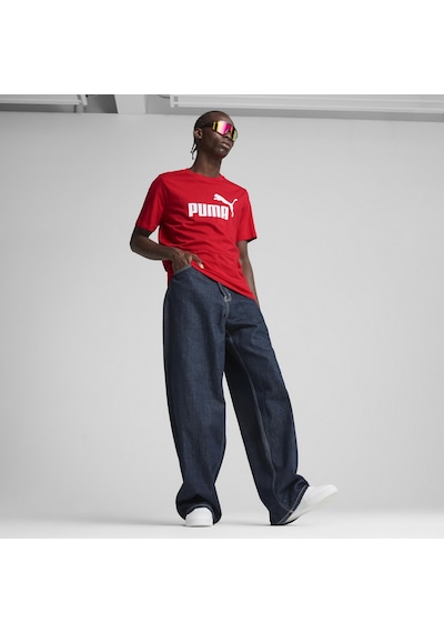 Puma 68253211 Ess No. 1 Logo Tee Unisex Spor Tişört KIrmızı