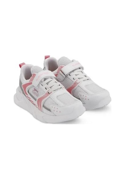 Slazenger KENDALL Çocuk Cırt  Cırt lı Beyaz - Pembe Günlük Spor Ayakkabısı