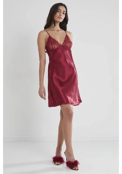 Pierre Cardin 624 Bayan Battal Kısa Saten Gecelik 001