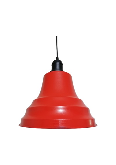 Riolight Retro Kırmızı Içi Beyaz Tekli Metal Sarkıt Çap: 27Cm