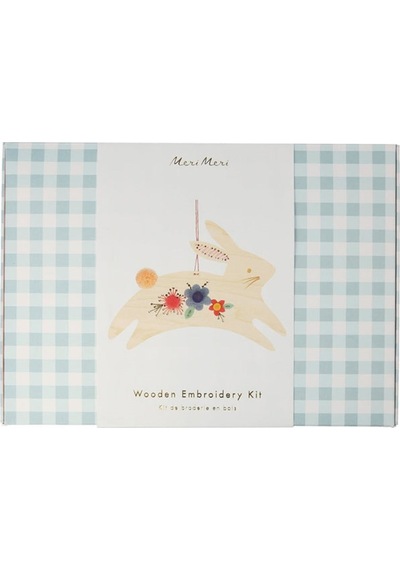 Meri Meri - Bunny Embroidery Kit - Tavşanlı Nakış İşleme Seti 0-99