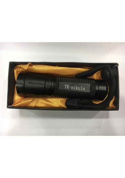 Tr Nikula Beyaz Led Işıklı Mini Fener D35 Siyah