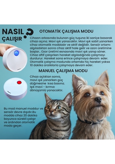 Upway Akıllı Koku Giderici Ozon Cihazı - Banyo, Mutfak Ve Evcil Hayvan Alanları