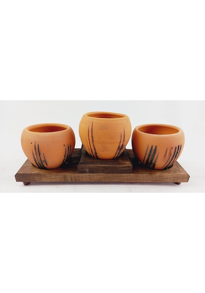 Terracota Model Çoklu Saksıno 3