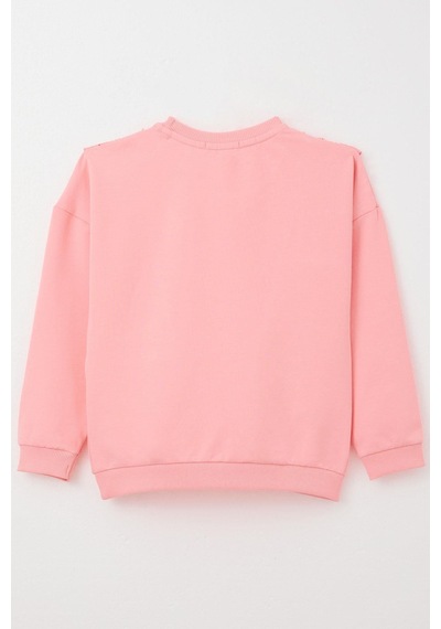 Breeze Kız Çocuk Sweatshirt Güpürlü 1.5-5 Yaş, Pembe