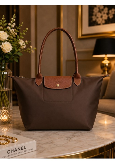 Longchamp Kadın Omuz Çantası L1899 089 Koyu Kahverengi