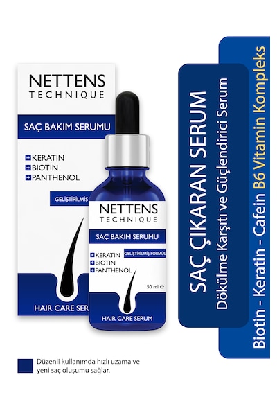 Nettens Hair Saç Serumu Biotin Ve Keratin Bakım Serumu 50 Ml
