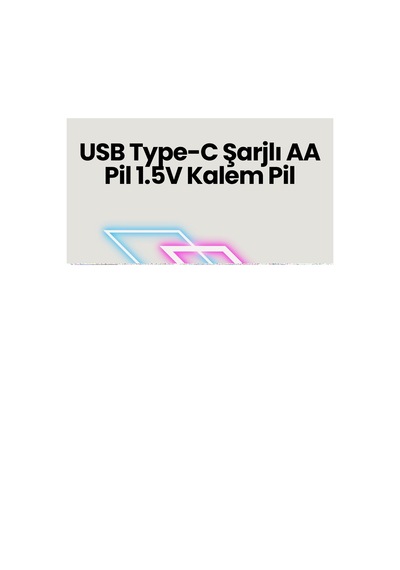 Yüksek Performanslı Aa Usb Şarjlı Lityum Pil 1.5v Sabit Güç 2 Li Paket Krgltgsgurq6kupc4l2
