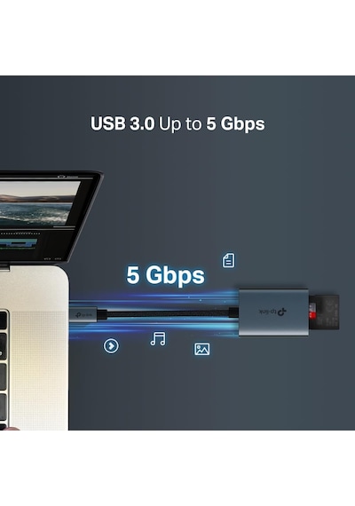 Tp-link Ua430c Usb 3.0 Type-c Ile Sd & Microsd 3.0 Kart Okuyucu