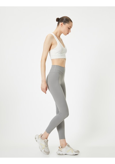 Koton Spor Tayt Standart Bel Dar Kalıp Gri 4sak40160nk Gri