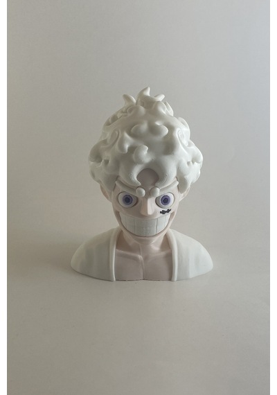 Kazanova Design Luffy Gear 5 Büst Figür Büyük Boy One Piece Anime Masaüstü Dekoratif