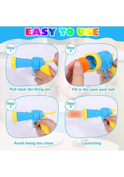 Sogud İnteraktif Kedi Oyun Tabancası Renkli Peluş Toplu Kedi Oyuncak Tabancası Eğlenceli Kedi Aktivite Oyun