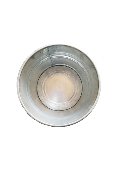 Onurçeşitpazarı Metal Galvaniz Su Kovası 29 Cm Yuvarlak Su, Süt Kovası Diğer