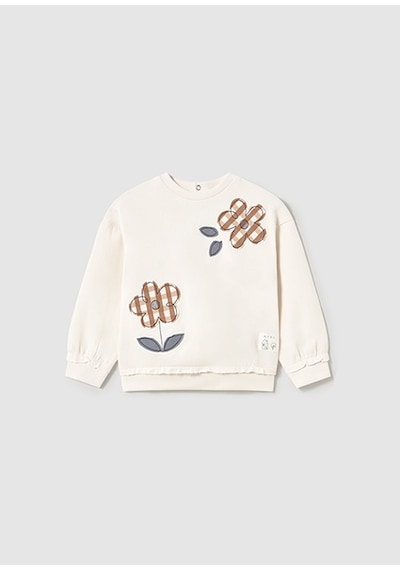 Mayoral Kız Bebek İşlemeli Sweatshirt 1459 Çok Renkli