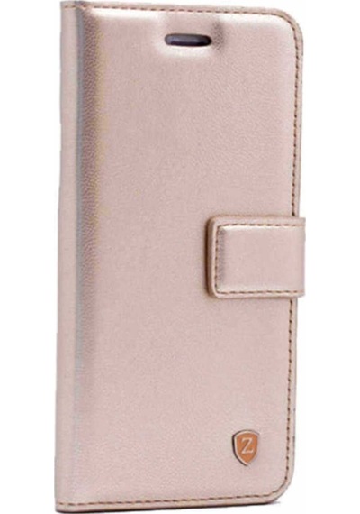 Galaxy S10e Kılıf Zore New Delüxe Kapaklı Standlı Kılıf Gold