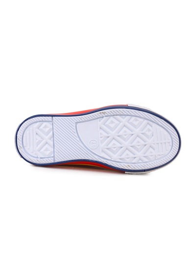 Kiko Kids Tinna Bağcıklı Erkek Bebek Keten Spor Ayakkabı Kırmızı